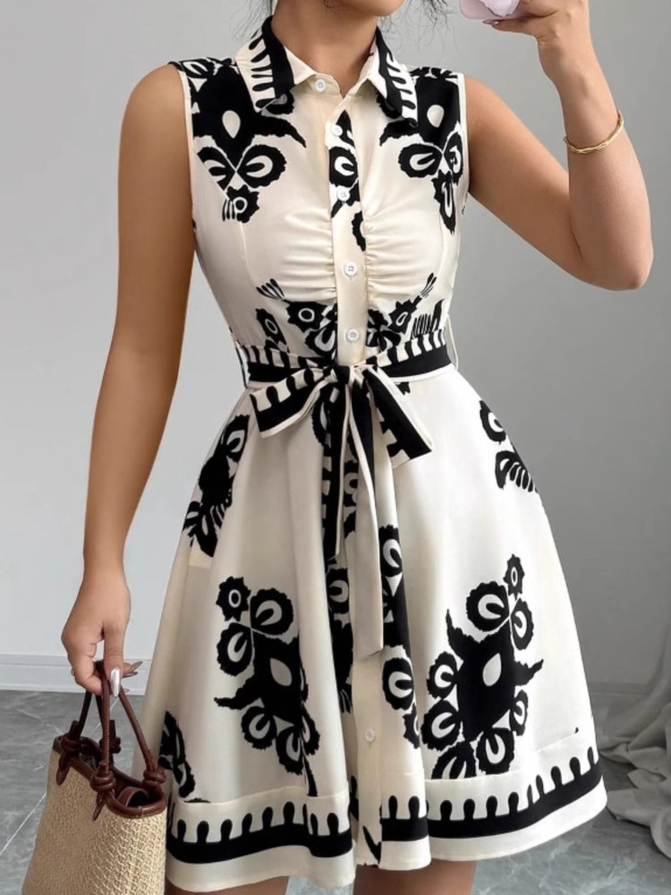 French Vintage Floral Midi Dress - Summer New Fashion Casual Dress For