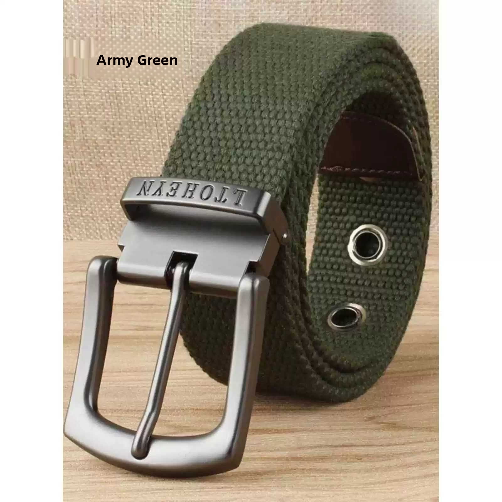 Jeans - Extended Size Belt Men's Multi-Hole Canvas