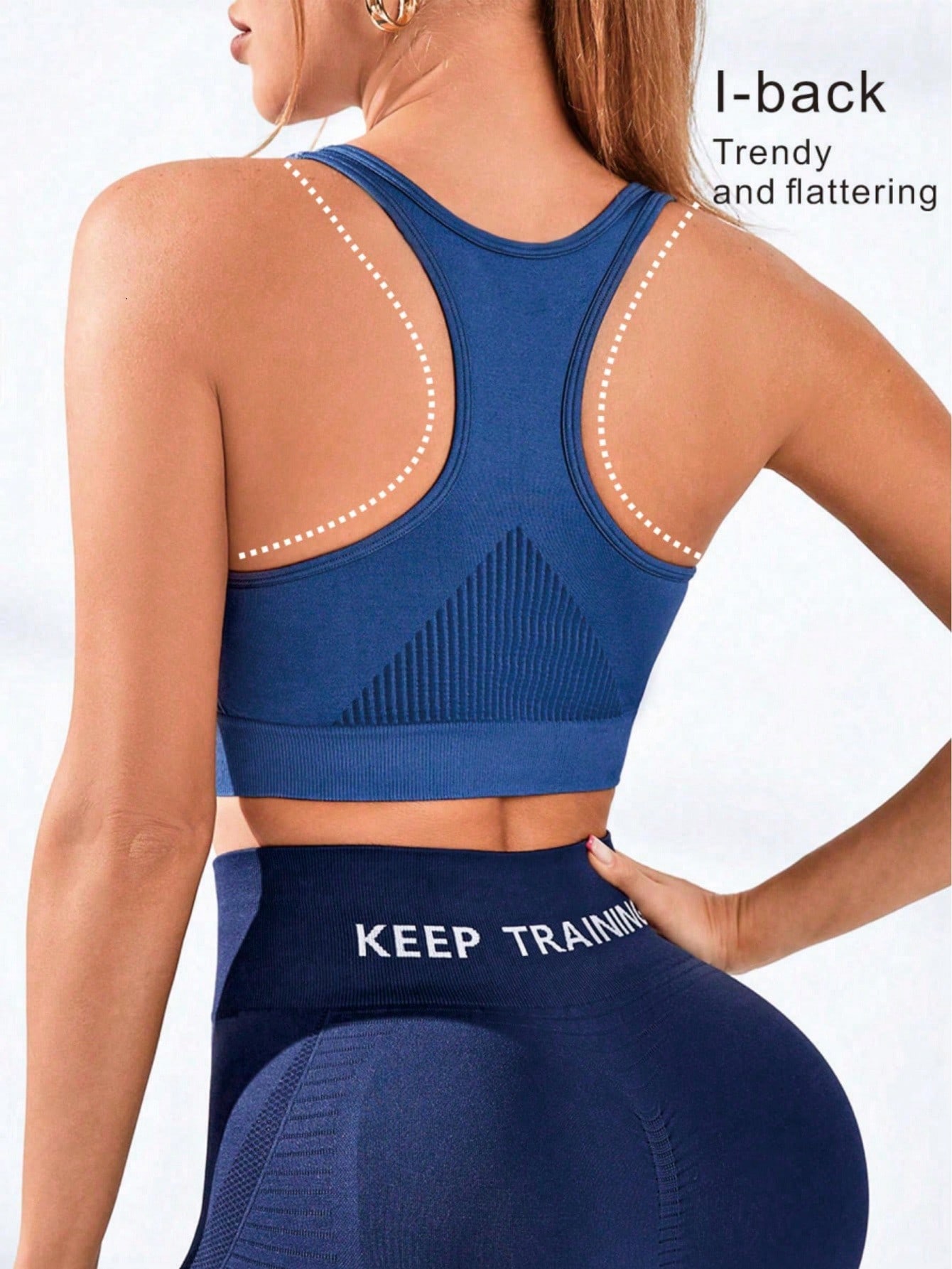 Women's Racerback Sports Bra S - Seamless Ribbed Workout Tank Top recension och pris