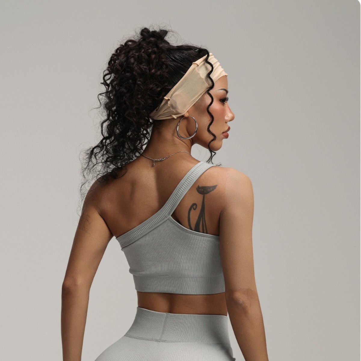 Women One Shoulder Ribbed Spor - Seamless Ribbed Workout Tank Top recension och pris