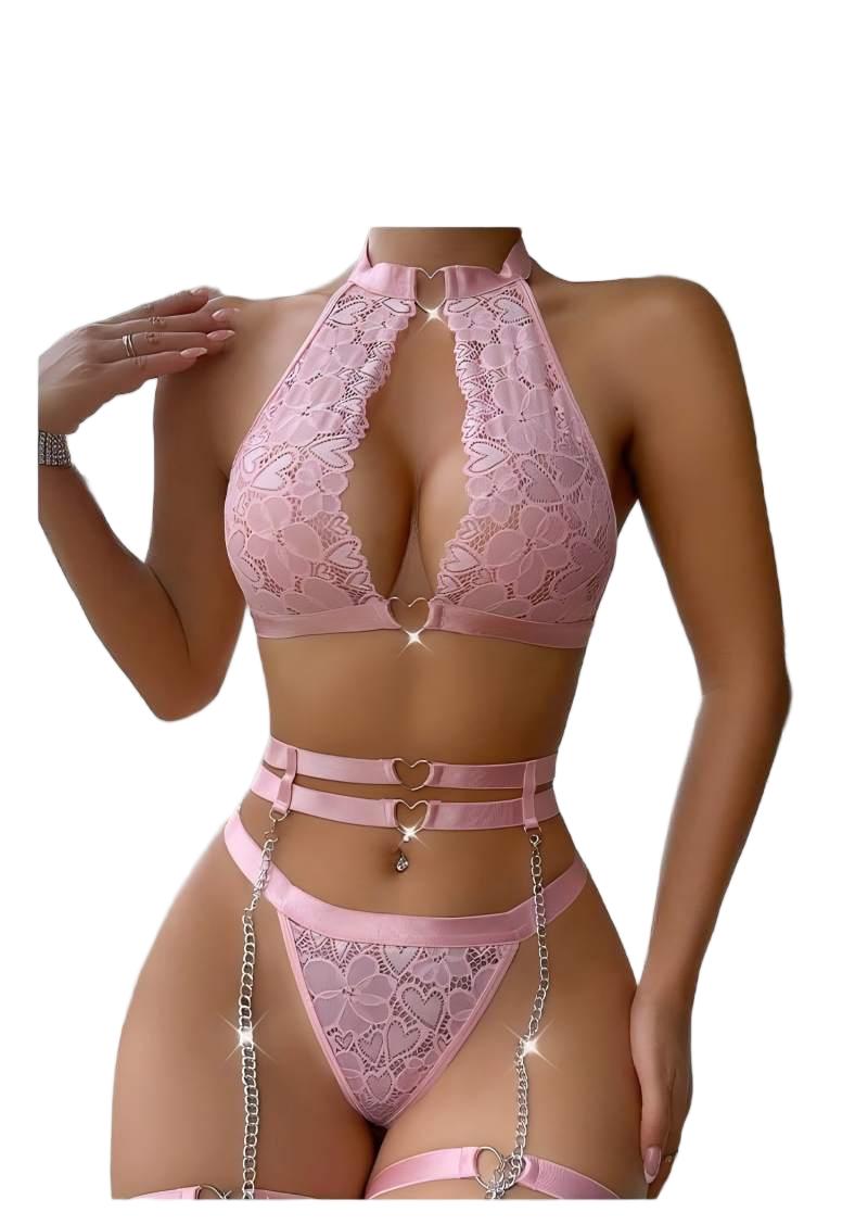 Sexy Lingerie Set Push Up Lace - Lingerie recension och pris