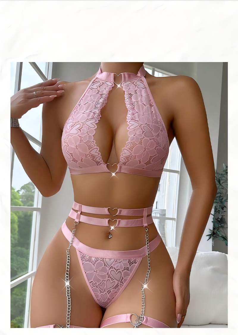 Sexy Lingerie Set Push Up Lace - Lingerie recension och pris