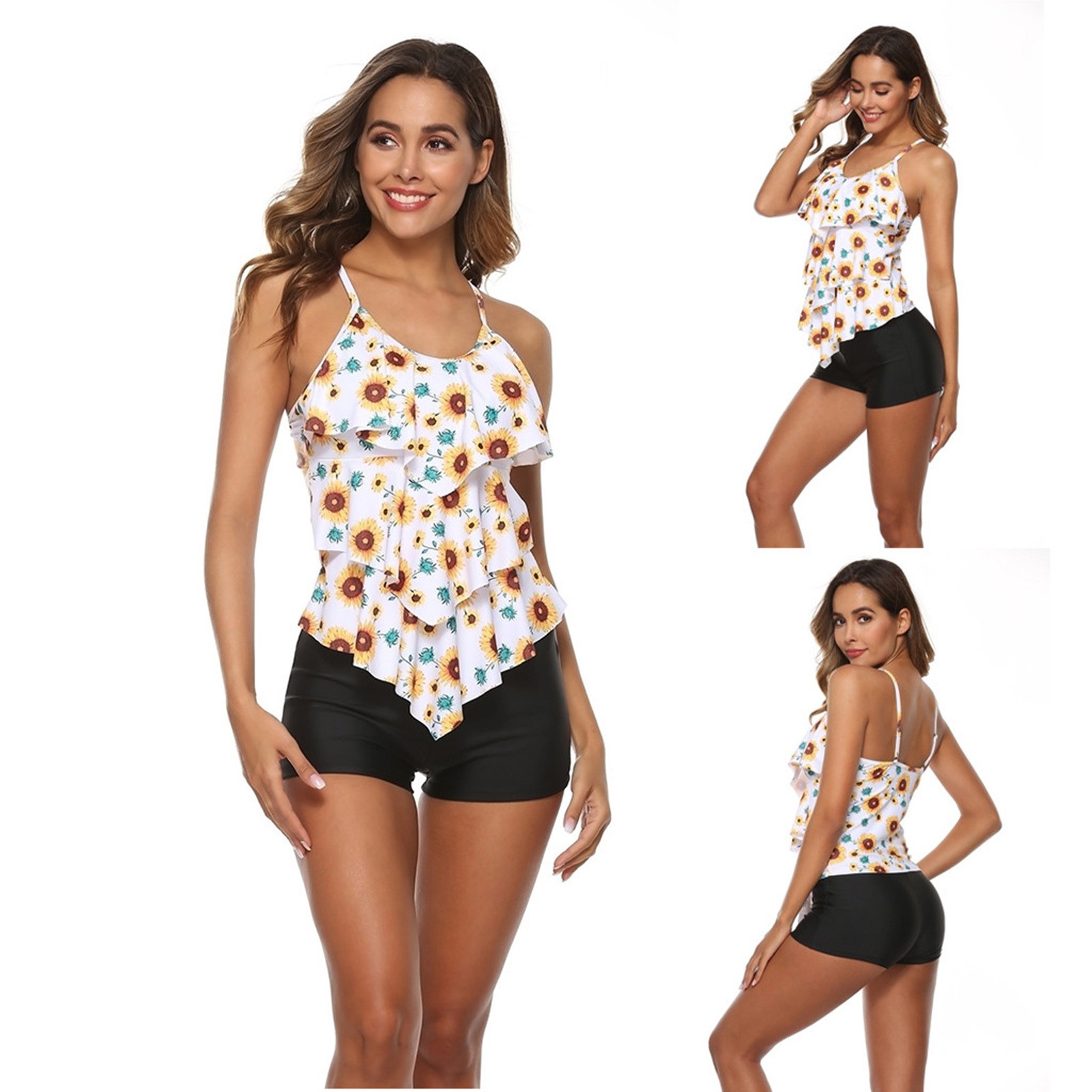 Woman Bikini Floral Print Tank - Tops recension och pris