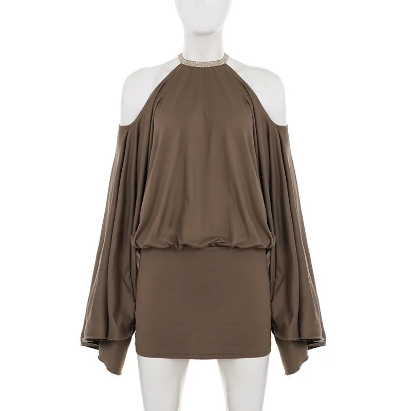 European American Hot Women Dr - Y2K Backless Halter Mini Dress recension och pris