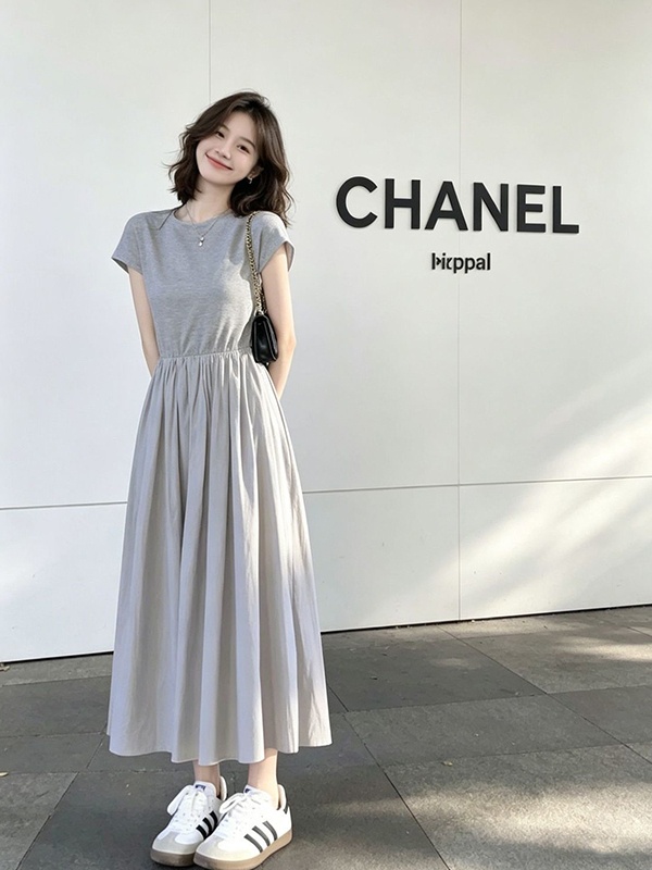 plus Size Women's Korean Style - Korean Style A Line Shirt Dress recension och pris