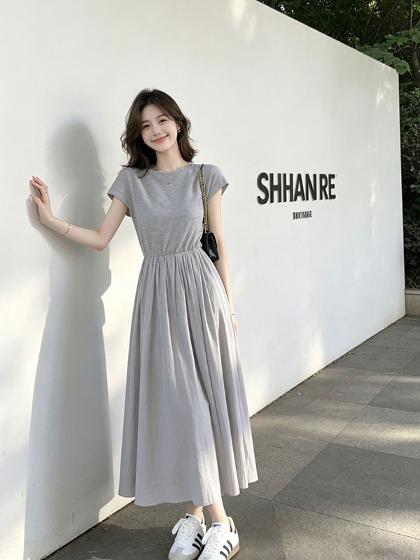 plus Size Women's Korean Style - Korean Style A Line Shirt Dress recension och pris