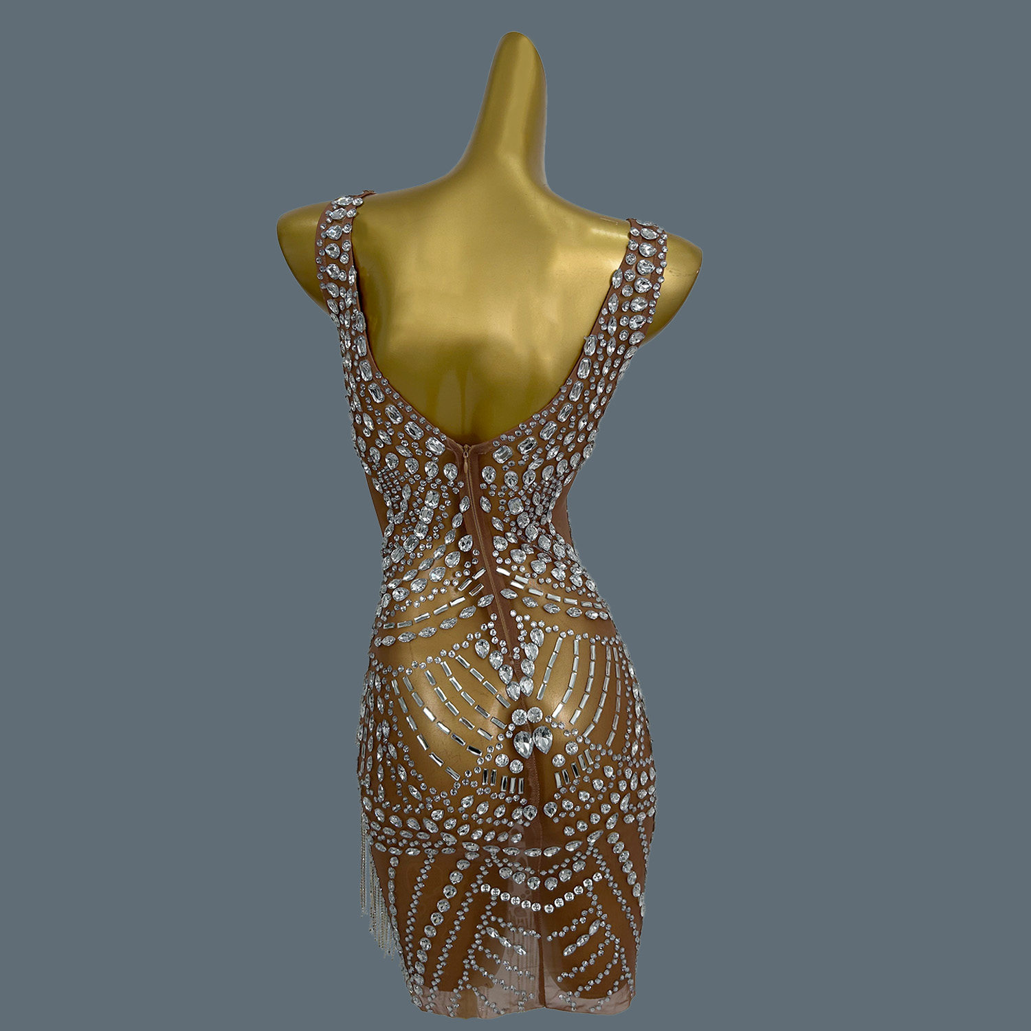 Sexy Evening Dresses For Women - Sparkly Rhinestone Club Party Dress recension och pris