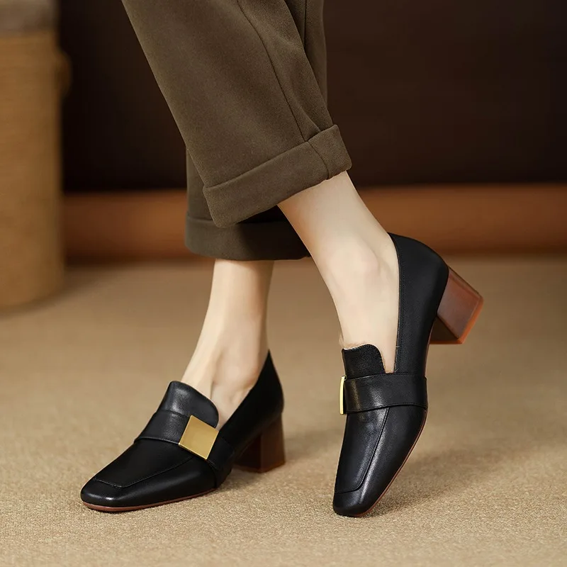 women Fashion Leather Pumps El - Jeans recension och pris