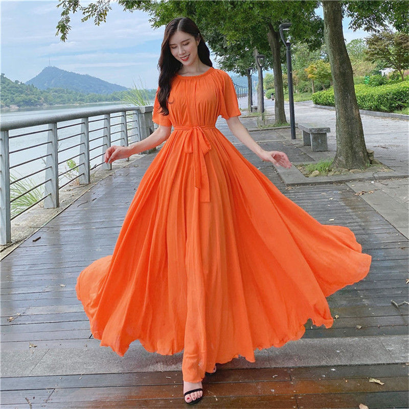 2023 New Women Summer Dress La - French Vintage Floral Midi Dress recension och pris