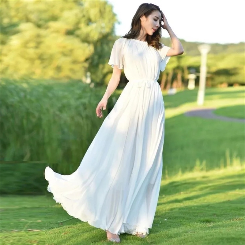 2023 New Women Summer Dress La - French Vintage Floral Midi Dress recension och pris