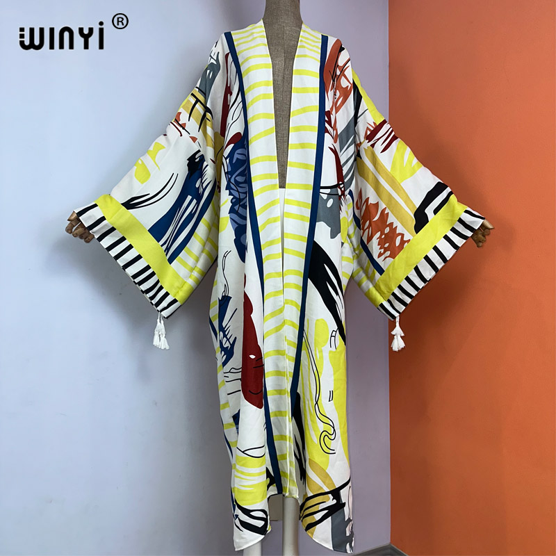 WINYI kimono new boho beach su - Boho Summer Beach Maxi Dress recension och pris