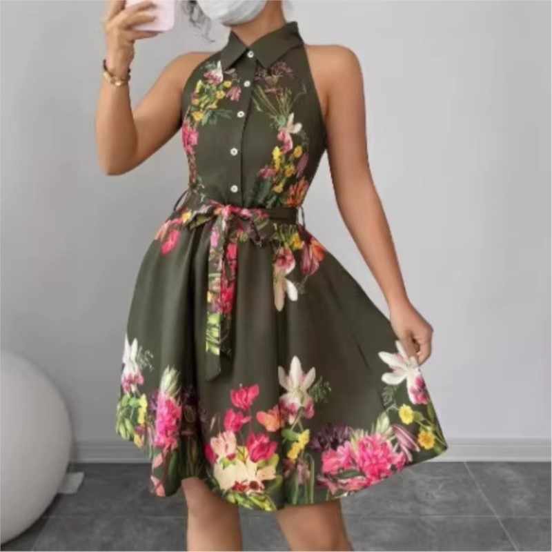 Women's Floral Dress 2026 Spri - French Vintage Floral Midi Dress recension och pris