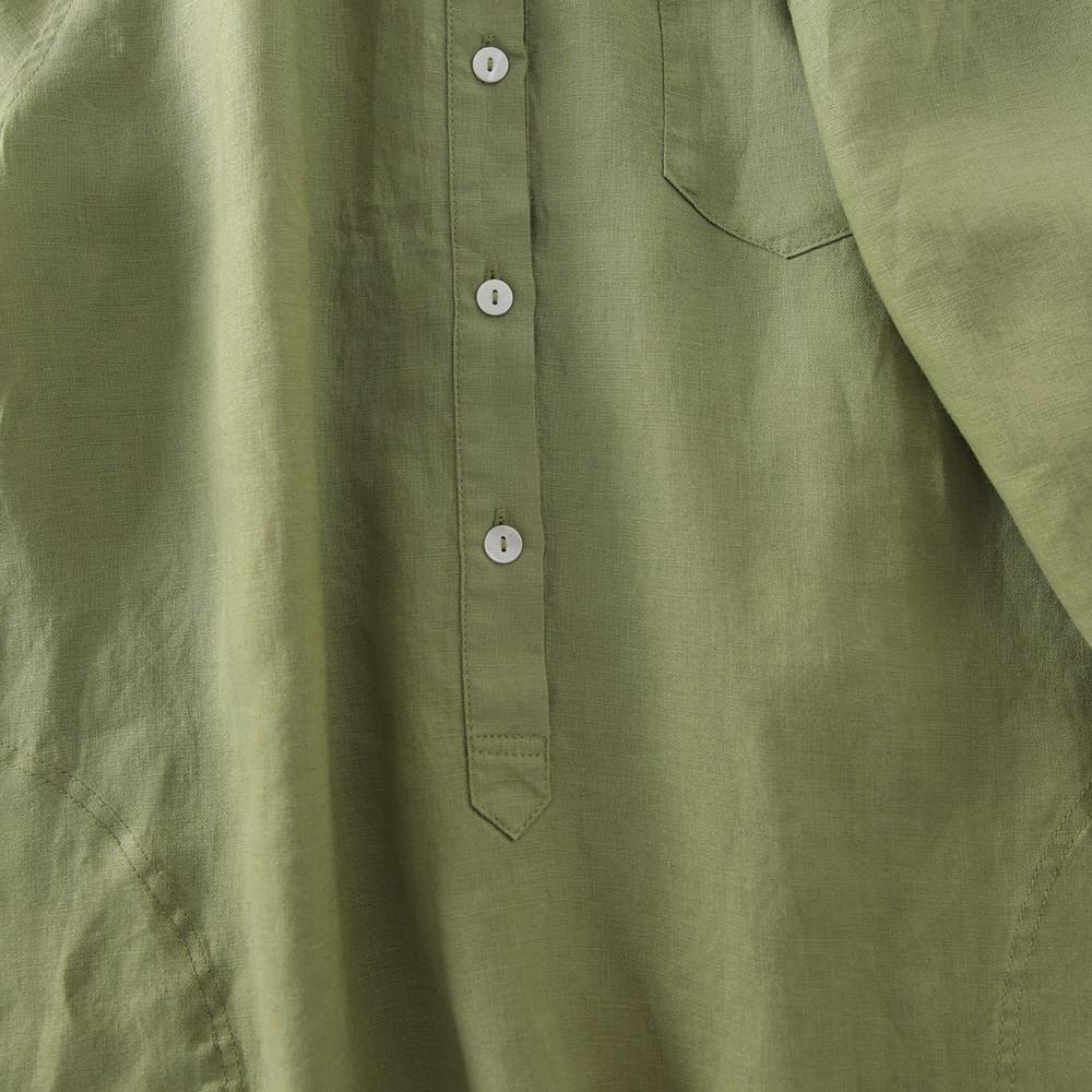 Outlet Japanese Style Linen Sh - Casual Loose Linen Shirt Dress recension och pris