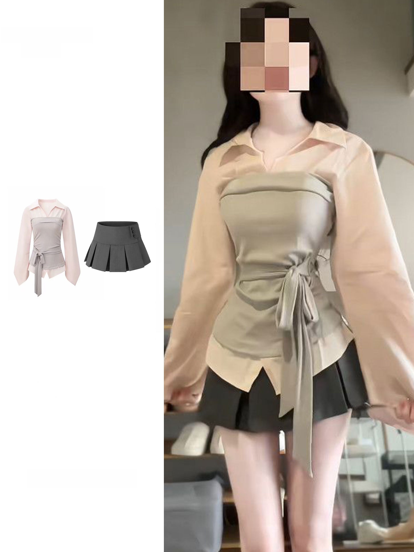 Women's plus Size Korean Style - Korean Style A Line Shirt Dress recension och pris