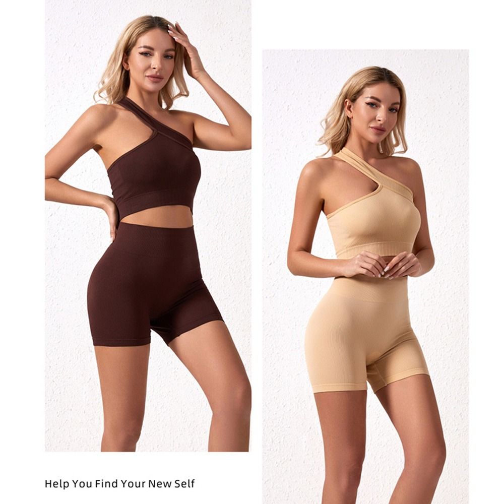 2Pcs Casual Seamless Women Wor - Seamless Ribbed Workout Tank Top recension och pris